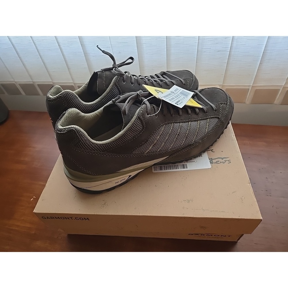 Garmont Sticky N Fast Vented Shoes Hiking Trail Outdoor Gray Suede Mens Sz 14